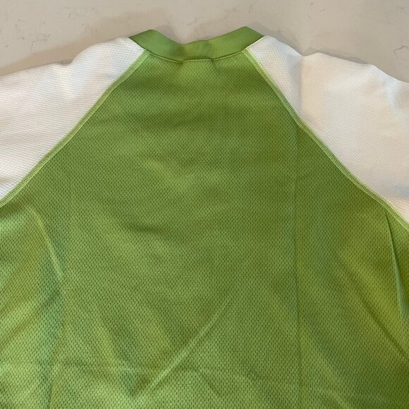 Helly Hansen Dry LIFA Vneck SS Polypropylene Activewear Top Green + White Sz M/L - Picture 7 of 13